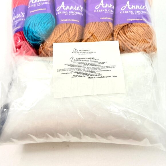 Annies Caring Crochet Kit Club Cuddle Buddies Kit for Handmade Teddy Bears - New - Picture 6 of 7